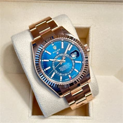 2023 rolex sky-dweller blue dial|rolex blue green sky dweller.